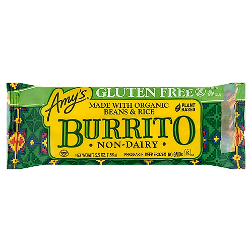 Amy's Gluten Free Bean & Rice Burrito, 5.5 oz.