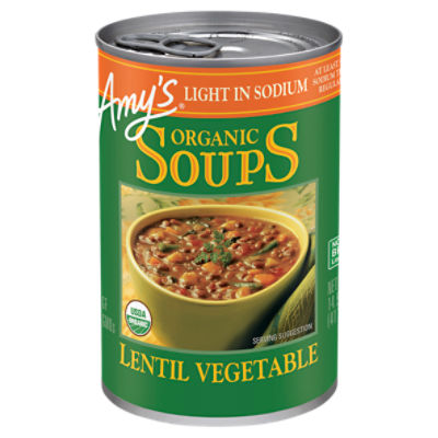 Amy's Organic Lentil Vegetable Soups, 14.5 oz, 14.5 Ounce