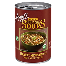 Amy's Hearty Organic Soups Hearty Minestrone with Vegetables, 14.1 oz