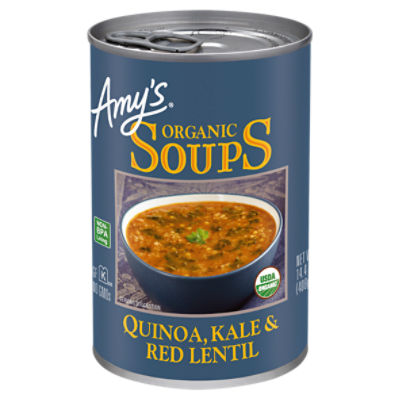 Amy's Organic Quinoa, Kale & Red Lentil Soups, 14.4 oz, 14 Ounce