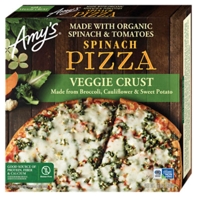 Amy's Veggie Crust Spinach Pizza, 12 oz