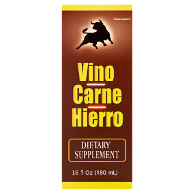 Vino Carne Hierro Dietary Supplement, 16 fl oz