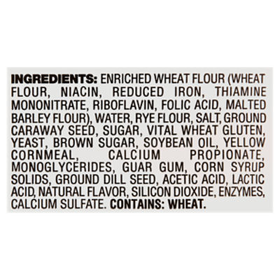 Ginsburg Deli-Style Plain Rye Bread, 20 oz