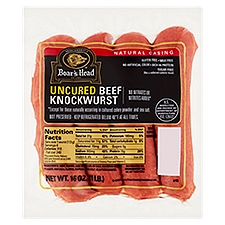 Brunckhorst's Boar's Head Natural Casing Uncured Beef Knockwurst, 16 oz