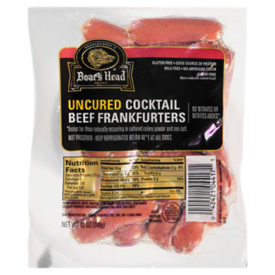 Boar's Head Uncured Cocktail Beef Frankfurters 12 oz Fairway