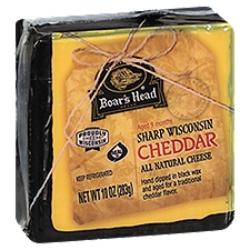 Brunckhorst's Boar's Head Sharp Wisconsin Cheddar All Natural Cheese, 10 oz