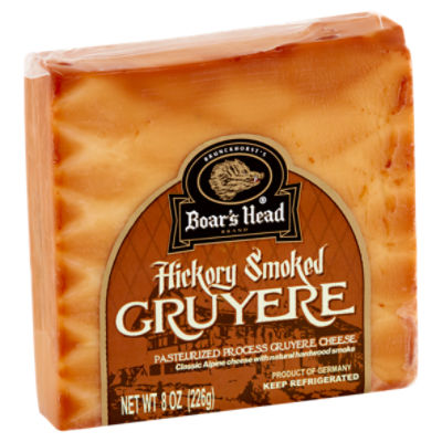 Boar's Head Hickory Smoked Gruyere Cheese, 8 oz