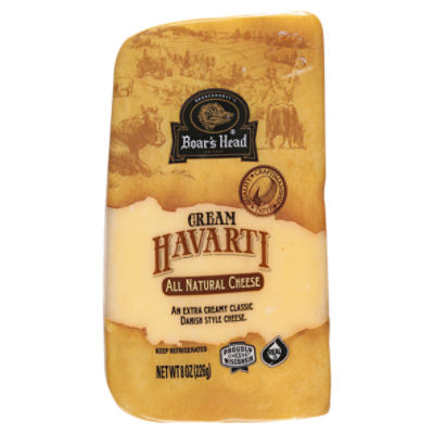 Boar's Head Cream All Natural Havarti Cheese 8 oz