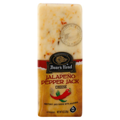 Boar's Head Jalapeno Pepper Jack Cheese 8 oz