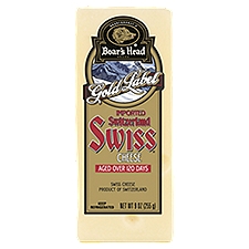 Brunckhorst's Boar's Head Gold Label Imported Switzerland Swiss Cheese, 9 oz