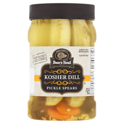 Boar's Head Kosher Dill Pickle Spears 26 fl oz
