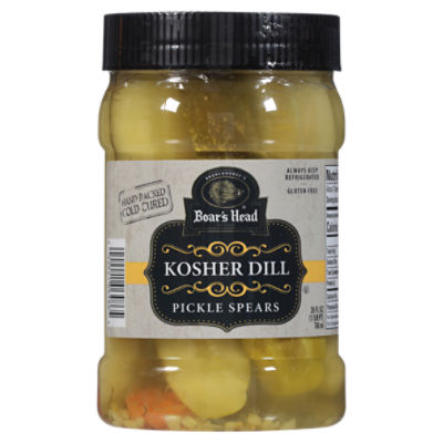 Boar's Head Kosher Dill Pickle Spears 26 fl oz Gourmet