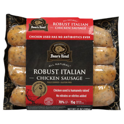 Boar's Head Robust Italian All Natural Chicken Sausage, 12 oz.