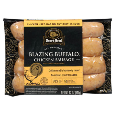 Boar's Head Blazing Buffalo All Natural Chicken Sausage, 12 oz.