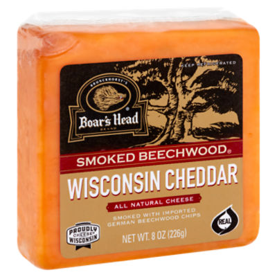 Boar's Head Smoked Beechwood Wisconsin Cheddar Cheese, 8 oz