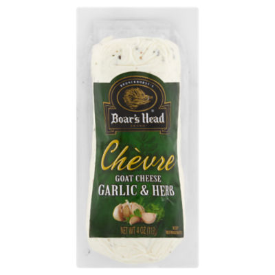 Boar's Head Chèvre Garlic & Herb Goat Cheese, 4 oz
