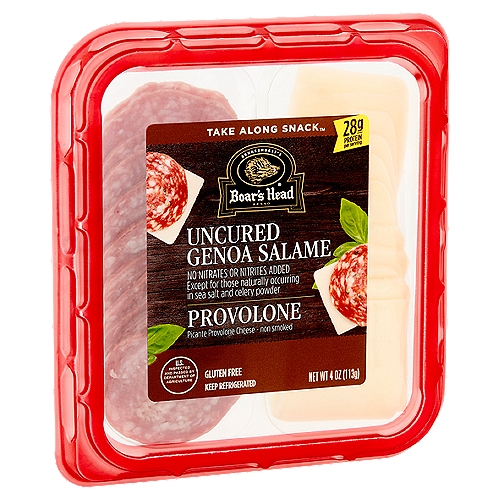 Uncured Genoa Salame, Picante Provolone Cheese (Non-Smoked)