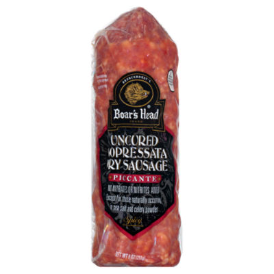 Boar's Head Piccante Uncured Sopressata Spicy Dry Sausage 9 oz