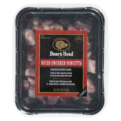 Brunckhorst's Boar's Head Diced Uncured Pancetta, 4 oz