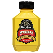 Brunckhorst's Boar's Head 54% Lower Sodium Yellow Mustard, 9 oz
