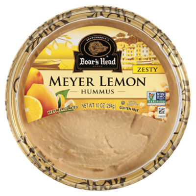 Boar's Head Zesty Meyer Lemon Hummus, 10 oz