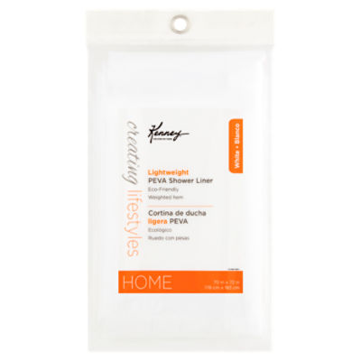 Kenney Home White Lightweight Peva Shower Liner