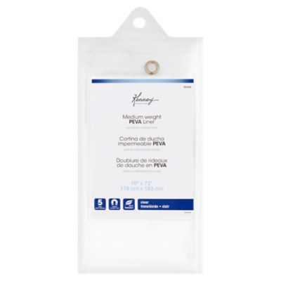 Kenney Clear Medium Weight PEVA Liner, 70'' x 72''