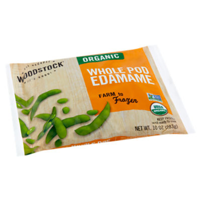 Woodstock Organic Whole Pod Edamame, 10 oz