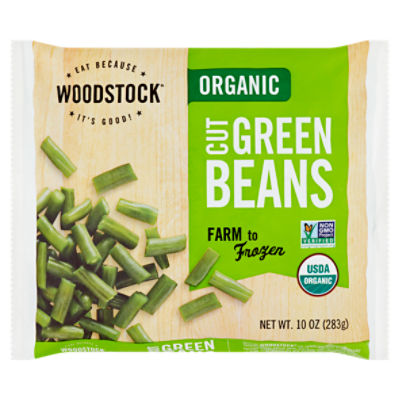 Woodstock Organic Cut Green Beans, 10 oz