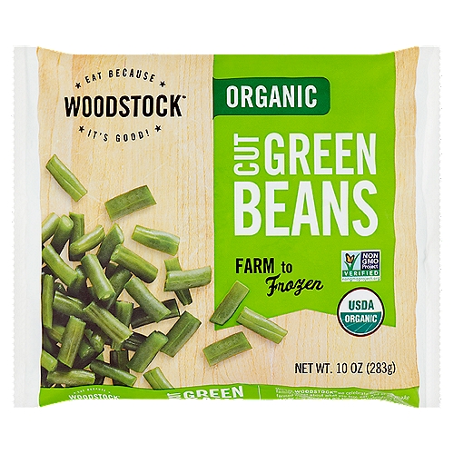 Woodstock Organic Cut Green Beans, 10 oz