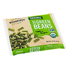 Woodstock Cut Green Beans, Organic, 10 Ounce