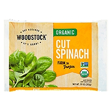 Woodstock Organic Cut, Spinach, 10 Ounce
