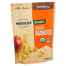 Woodstock Organic Diced, Mangoes, 10 Ounce
