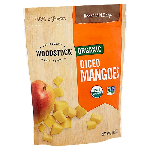 Woodstock Organic Diced Mangoes, 10 oz