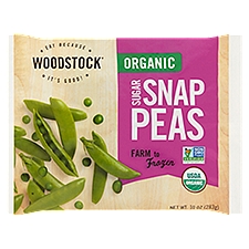 Woodstock Organic Sugar, Snap Peas, 10 Ounce