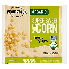 Woodstock White Corn, Organic Super Sweet, 10 Ounce