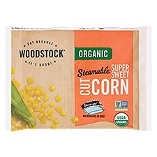 Woodstock Organic Steamable Super Sweet Cut, Corn, 12 Ounce