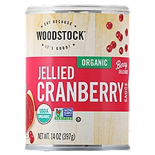 WOODSTOCK Organic Jellied Cranberry, Sauce, 14 Ounce