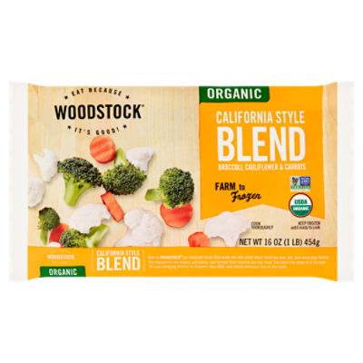 Woodstock Organic California Style Blend Broccoli, Cauliflower & Carrots, 16 oz