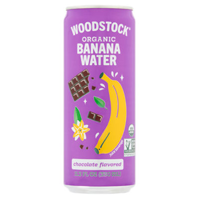 Woodstock Organic Banana Water Chocolate Flavored Juice Beverage, 11.2 fl oz