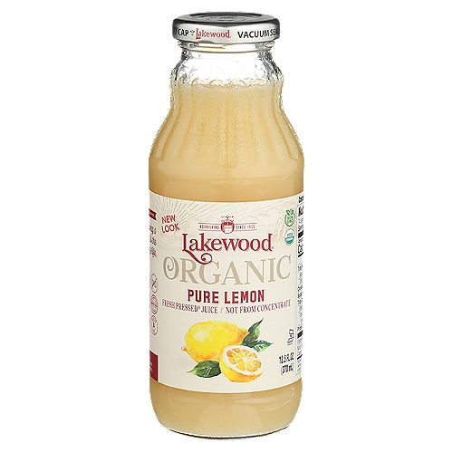 Lakewood Organic Pure Lemon Juice, 12 fl oz