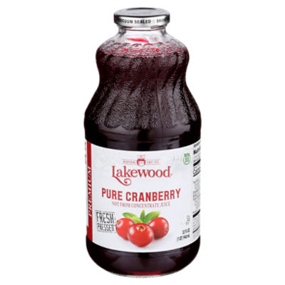 Lakewood Pure Cranberry Juice, 32 fl oz Gourmet