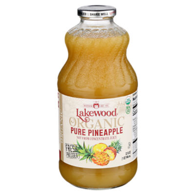 Lakewood Organic Pure Pineapple Juice, 32 fl oz Fairway