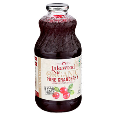 Lakewood Organic Pure Cranberry Juice, 32 fl oz