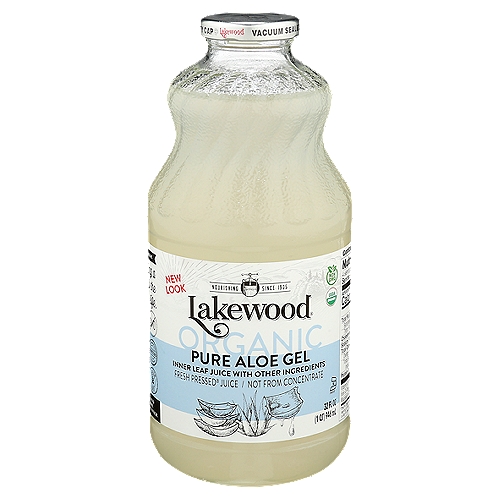 Lakewood Organic Pure Aloe Gel, 32 fl oz