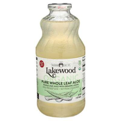 Lakewood Organic Pure Whole Leaf Aloe Juice, 32 fl oz
