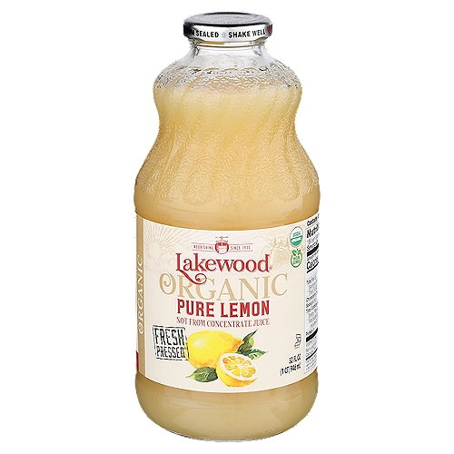 Lakewood Organic Pure Lemon Juice, 32 fl oz