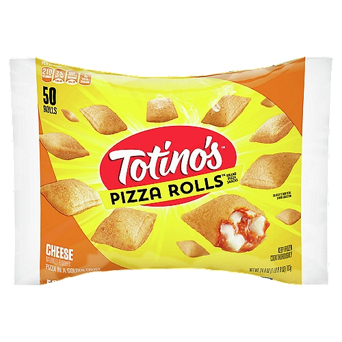 Totino's Pizza Rolls Cheese Pizza Snacks, 50 count, 24.8 oz
Pizza in a Golden Crust