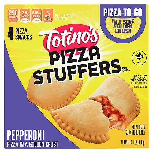 Totino's Pizza Stuffers Pepperoni Pizza Snacks, 4 count, 14.1 oz
