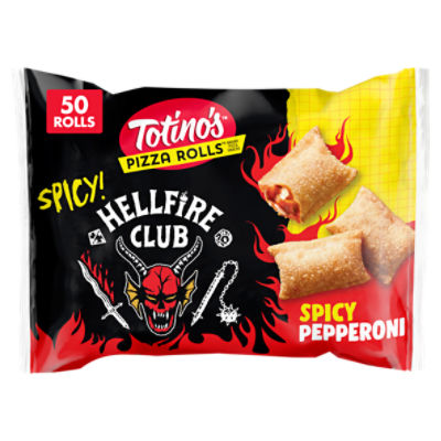 Totino's Pizza Rolls Hellfire Club Spicy Pepperoni Pizza Snacks, 50 count, 24.46 oz